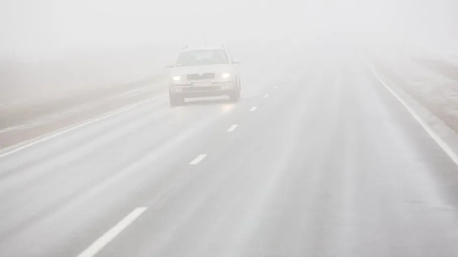 fog snow icy low poor visibility road winter ajax fire
