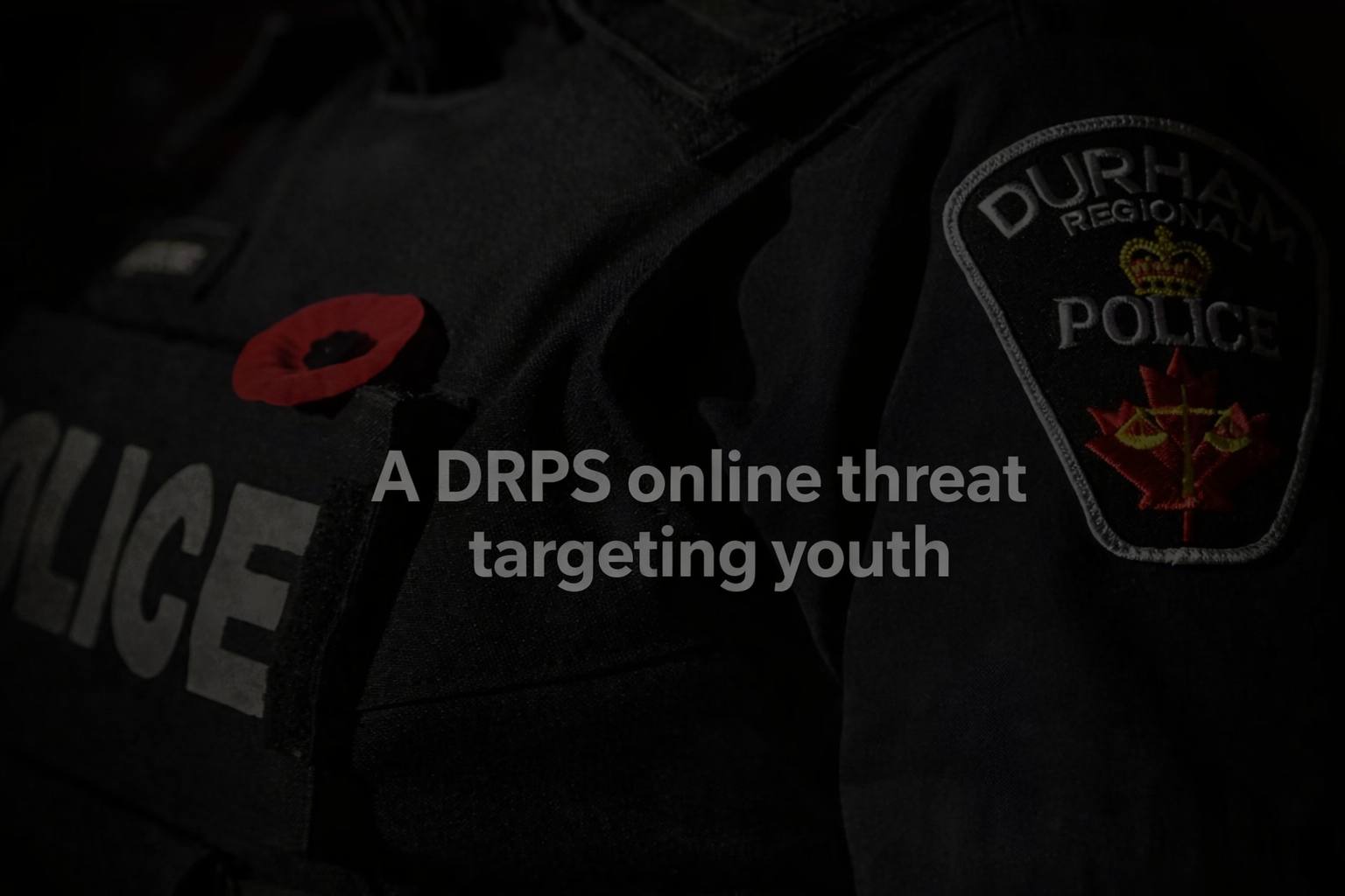 A DRPS online threat targeting youth