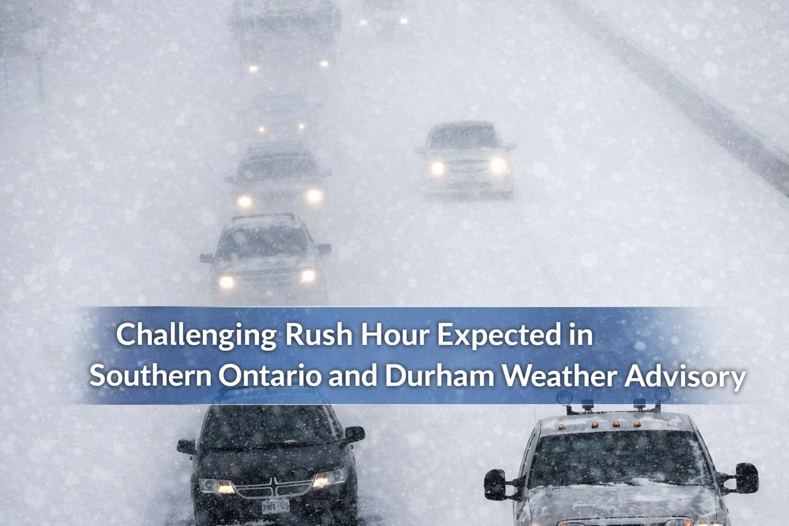 challenging rush hour expected in southern ontario and durham weather advisory