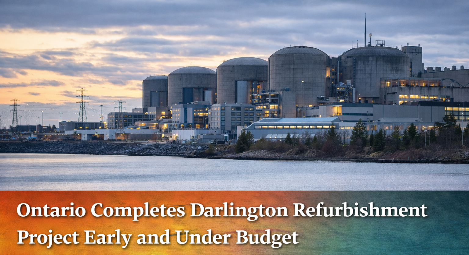Darlington Nuclear Refurbishment Completed Ahead of Schedule and Under Budget