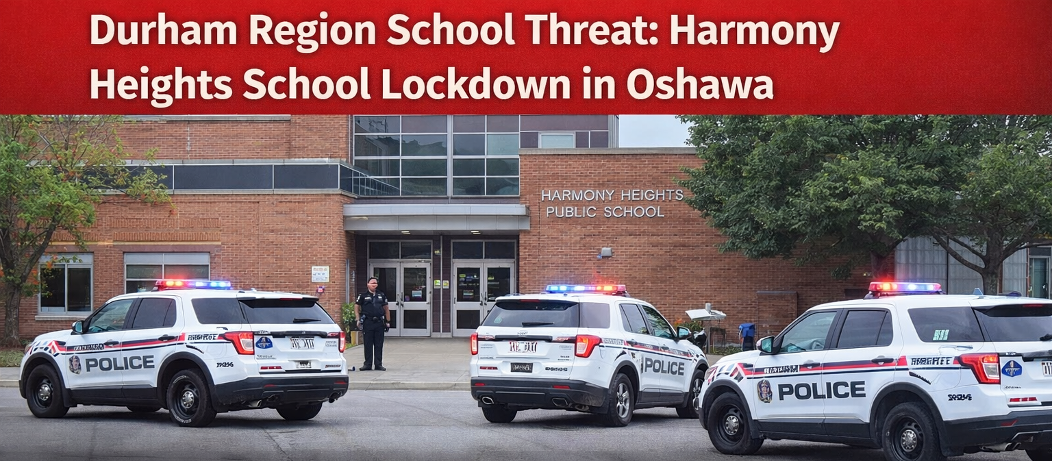 Harmony Heights School Lockdown in Oshawa After Threat