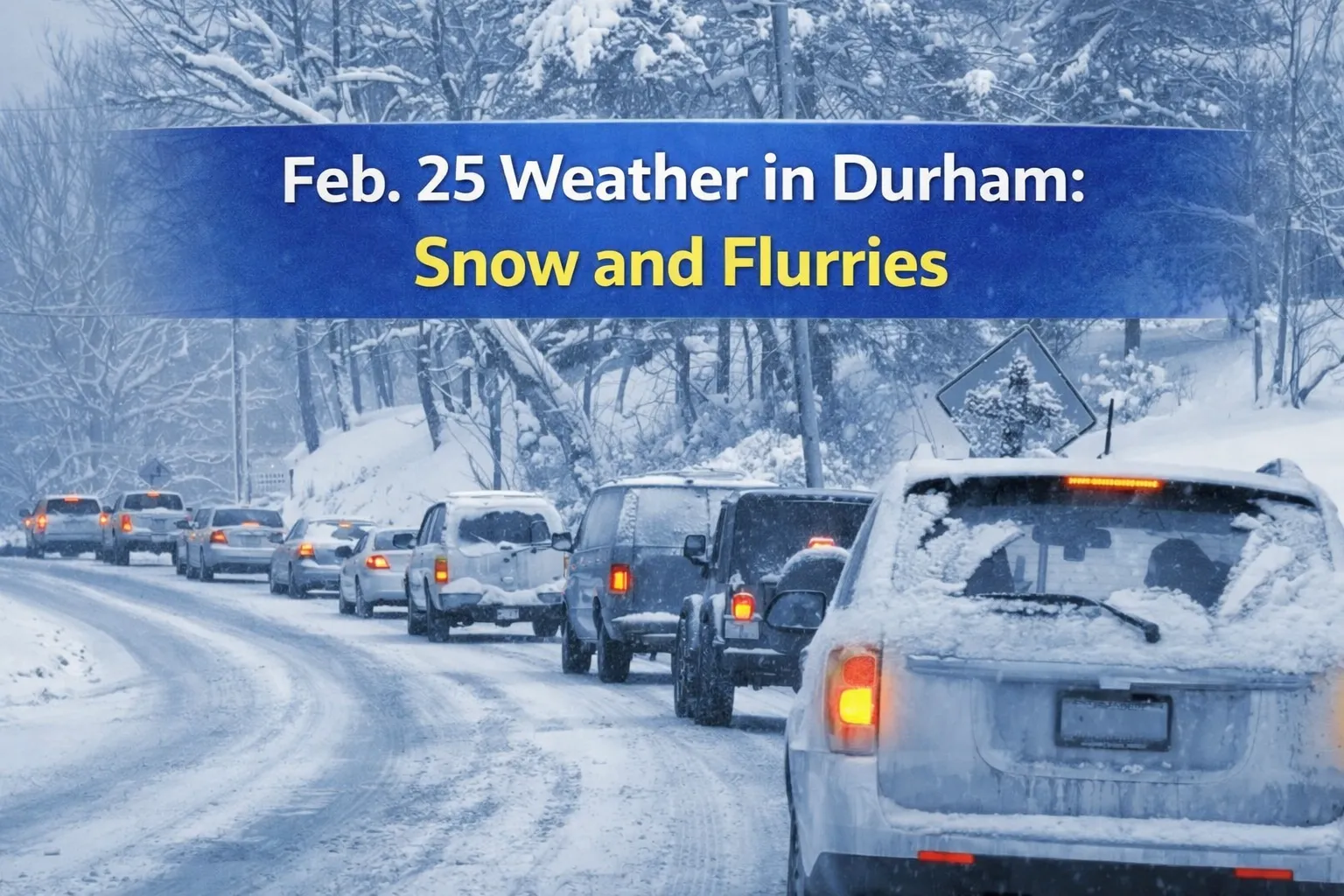 feb. 25 weather in durham snow and flurries