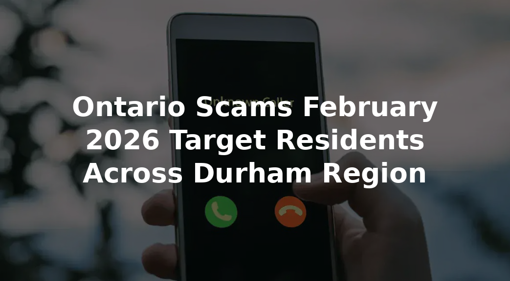 ontario scams february 2026 target residents across durham region