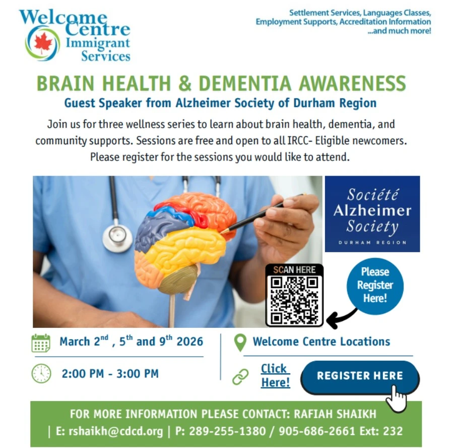 brain health and dementia awareness session to be held in ajax