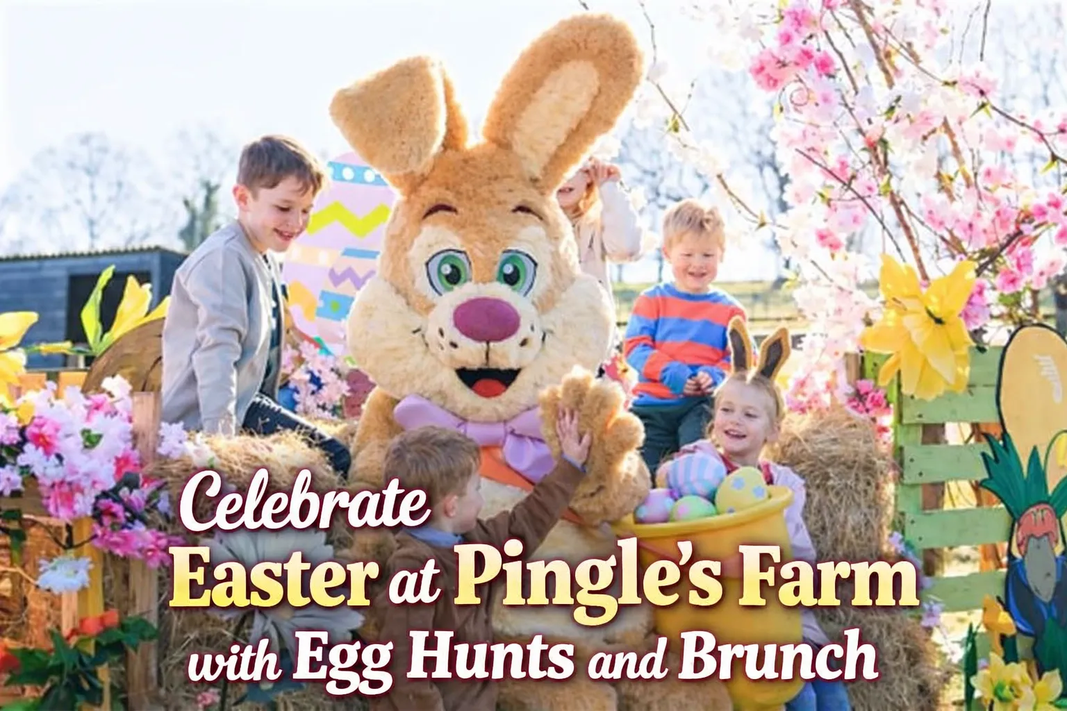 celebrate easter at pingle's farm with egg hunts and brunch
