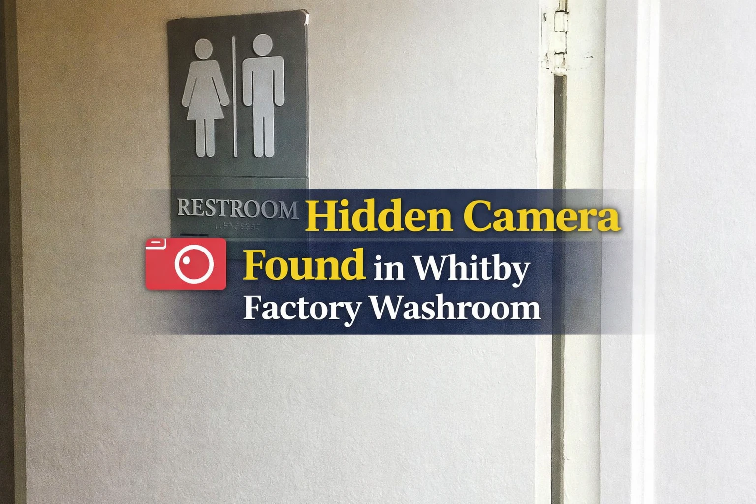hidden camera found in whitby factory washroom