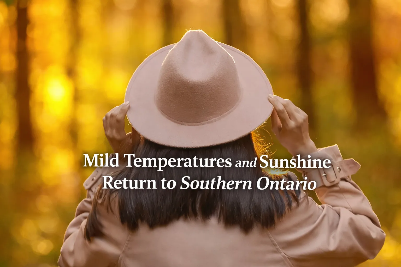 mild temperatures and sunshine return to southern ontario