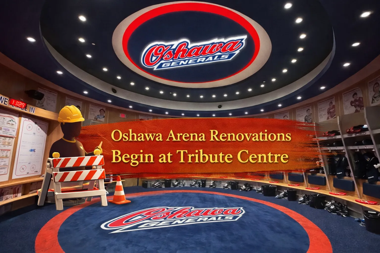 oshawa arena renovations begin at tribute centre