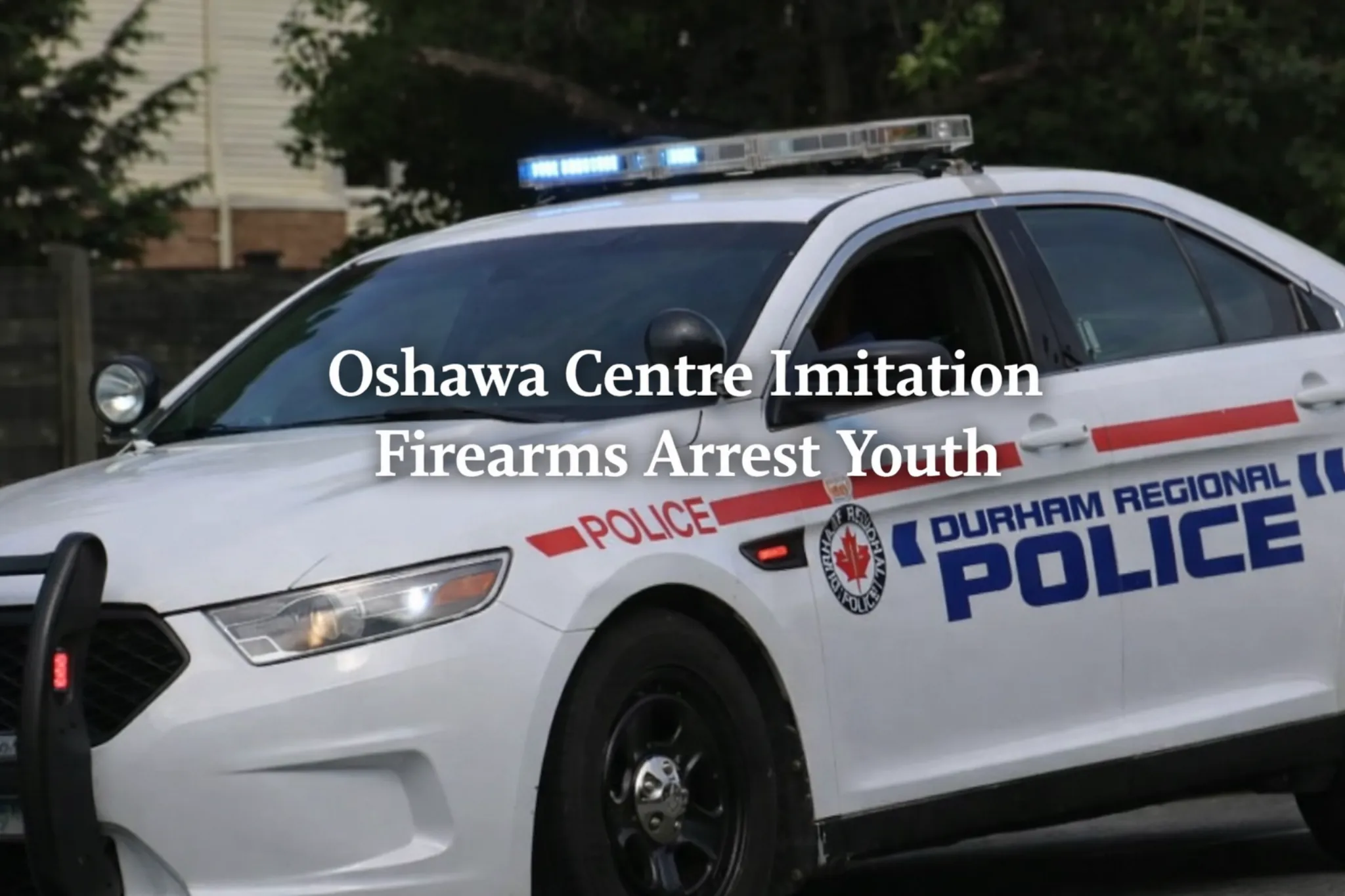oshawa centre imitation firearms arrest youth