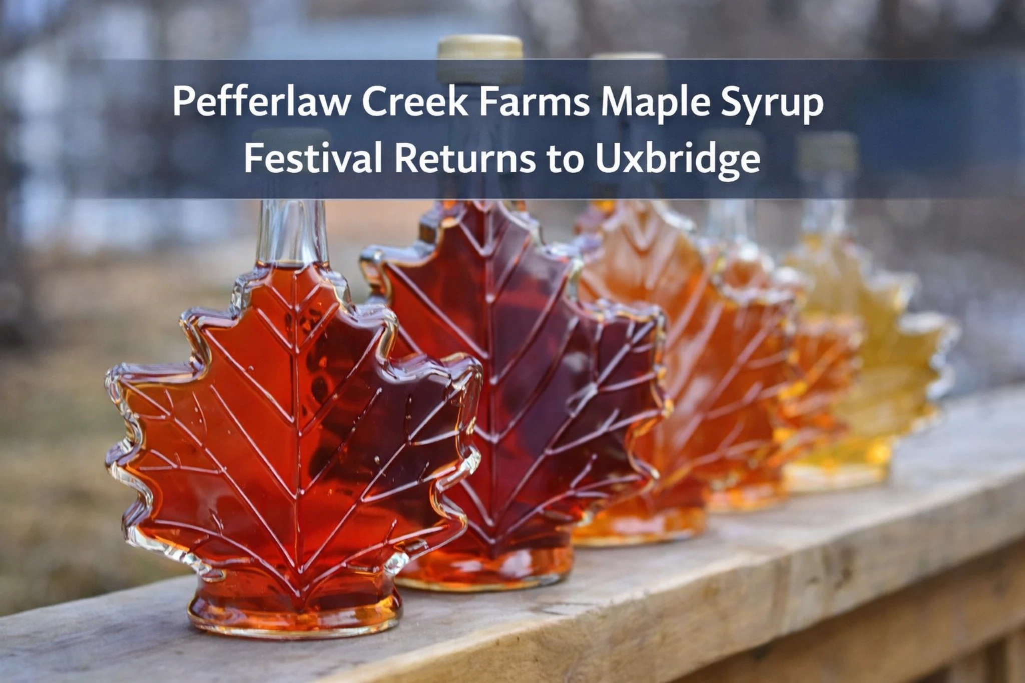 pefferlaw creek farms maple syrup festival returns to uxbridge