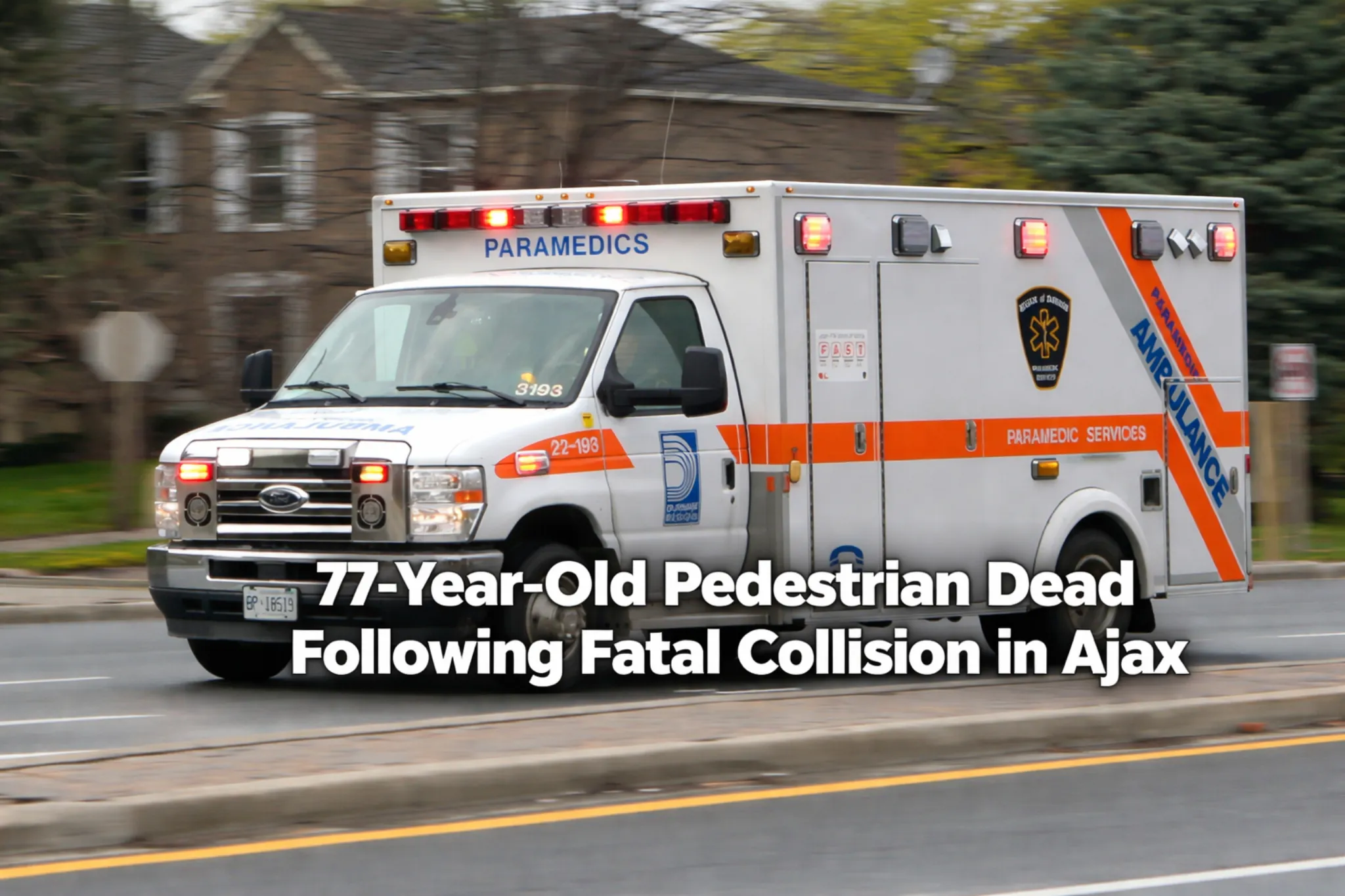 77 year old pedestrian dead