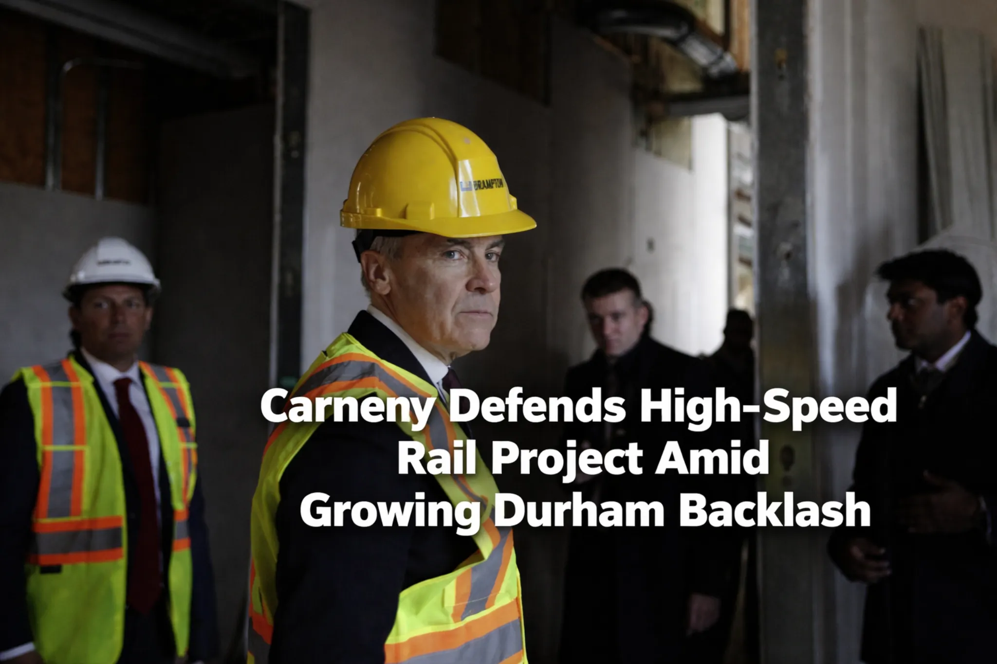 carney defends high speed rail project