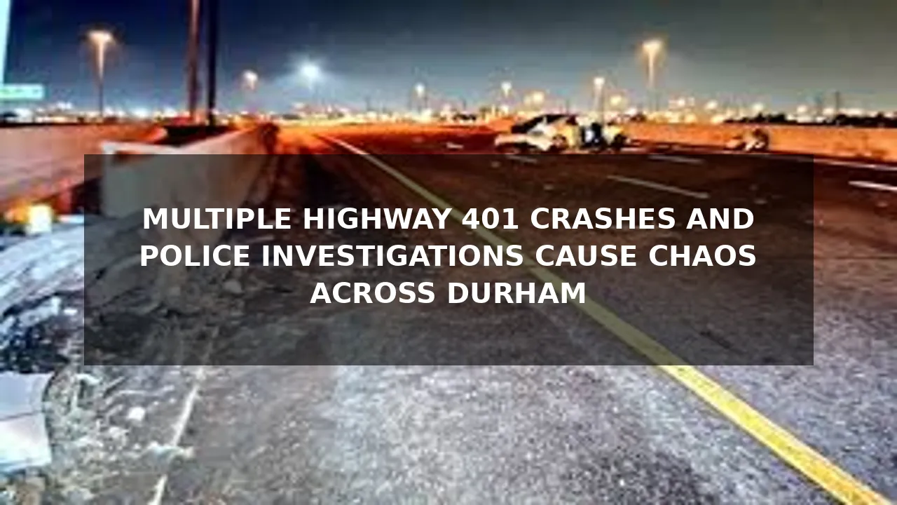 multiple highway 401 crashes