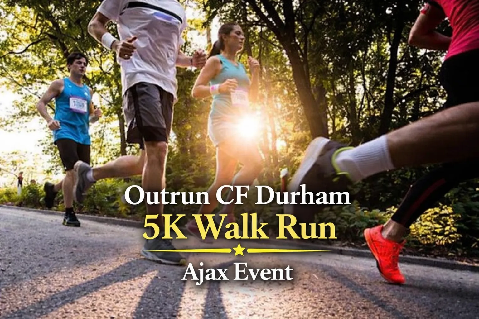 outrun cf durham 5k walk run ajax event