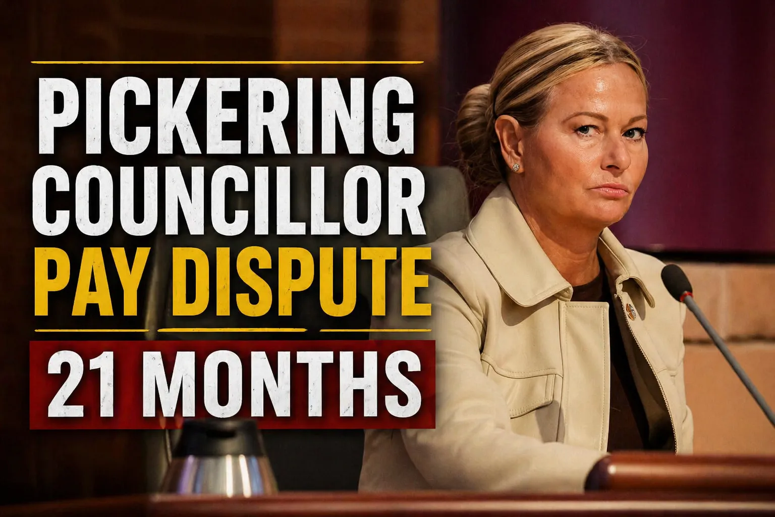 pickering councillor pay dispute 21 months