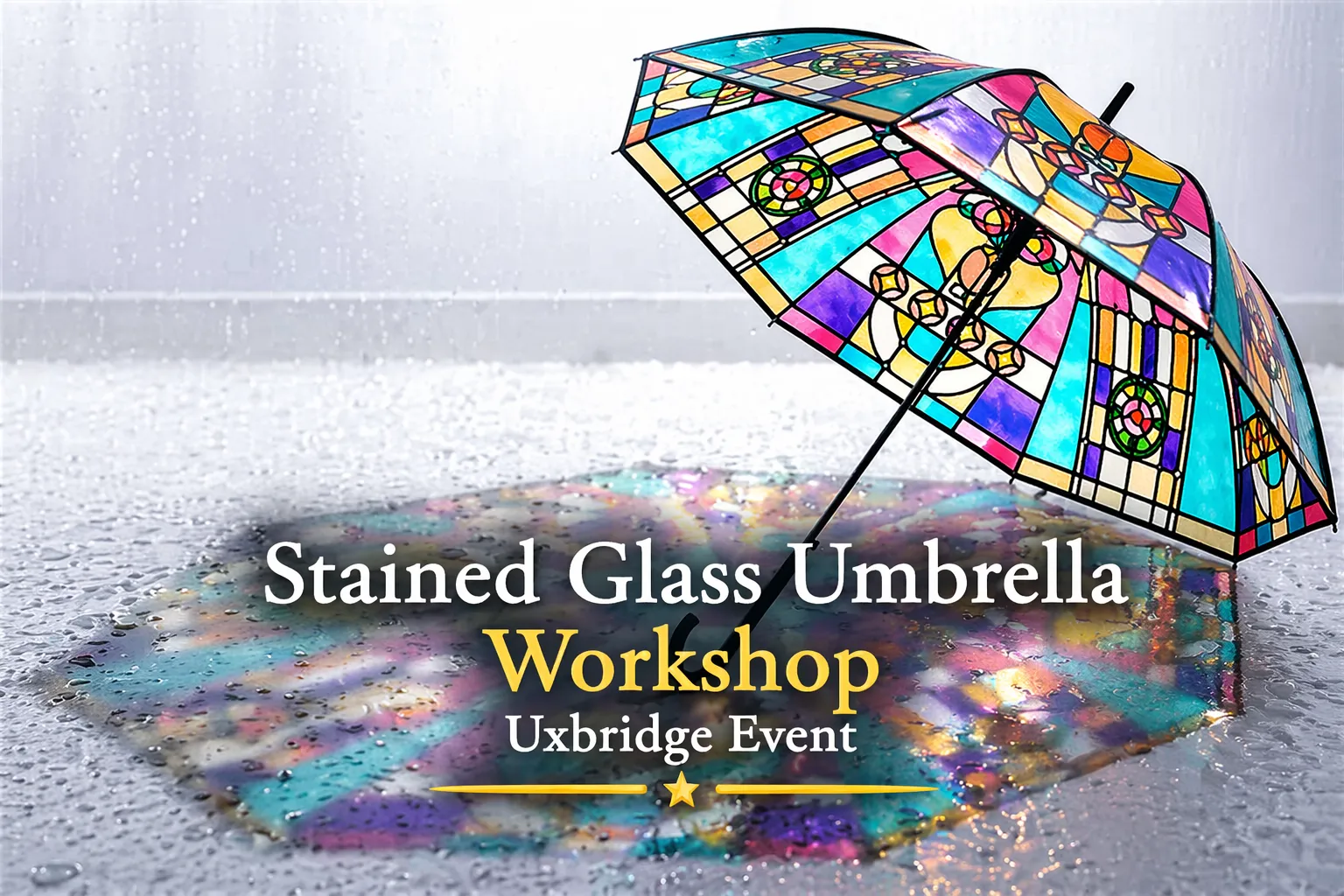 stained glass umbrella workshop uxbridge event
