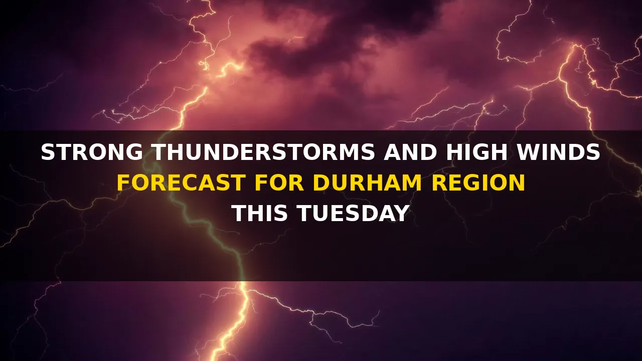 strong thunderstorms and high winds forecast