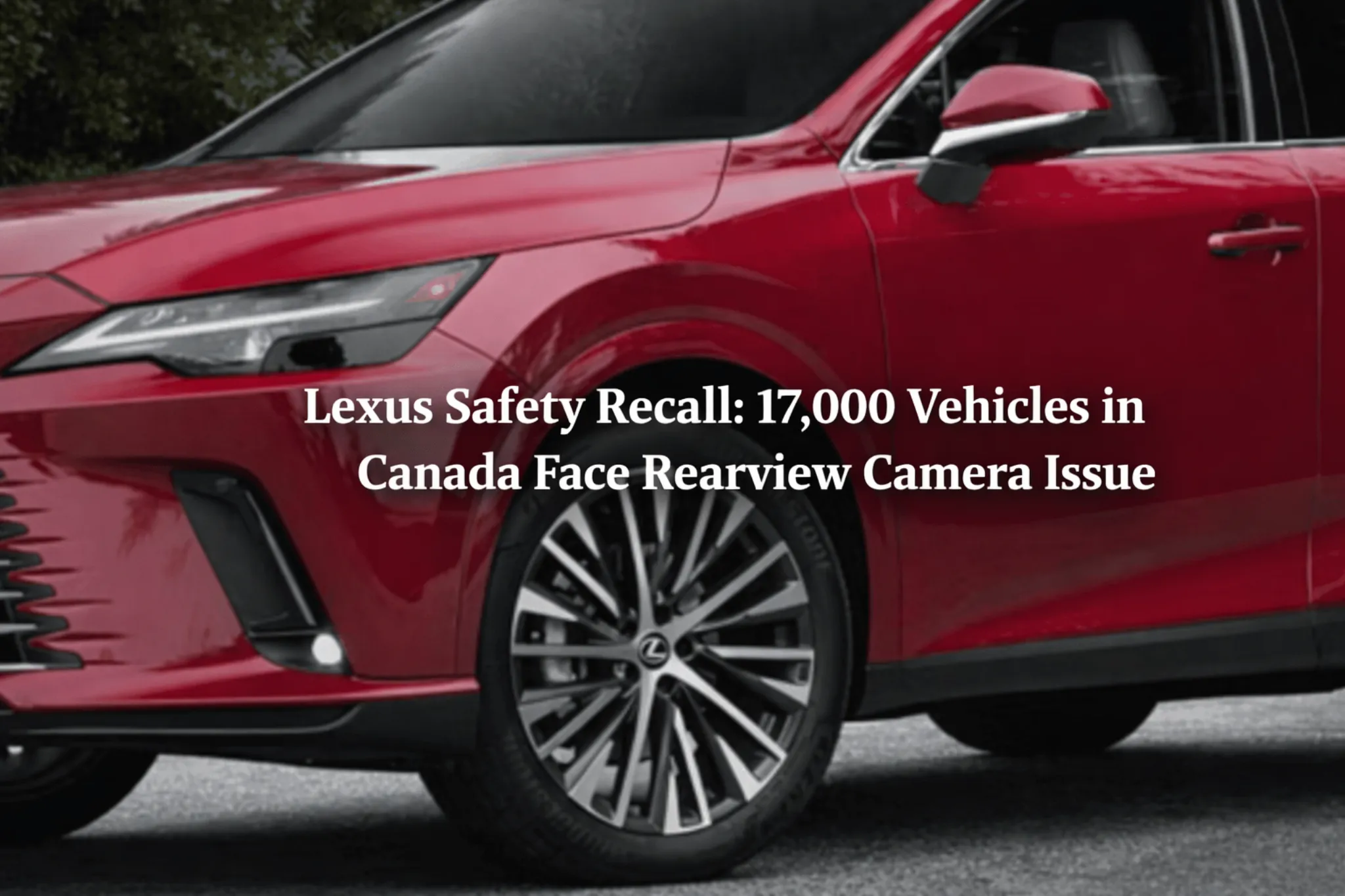 lexus recall rearview camera issue