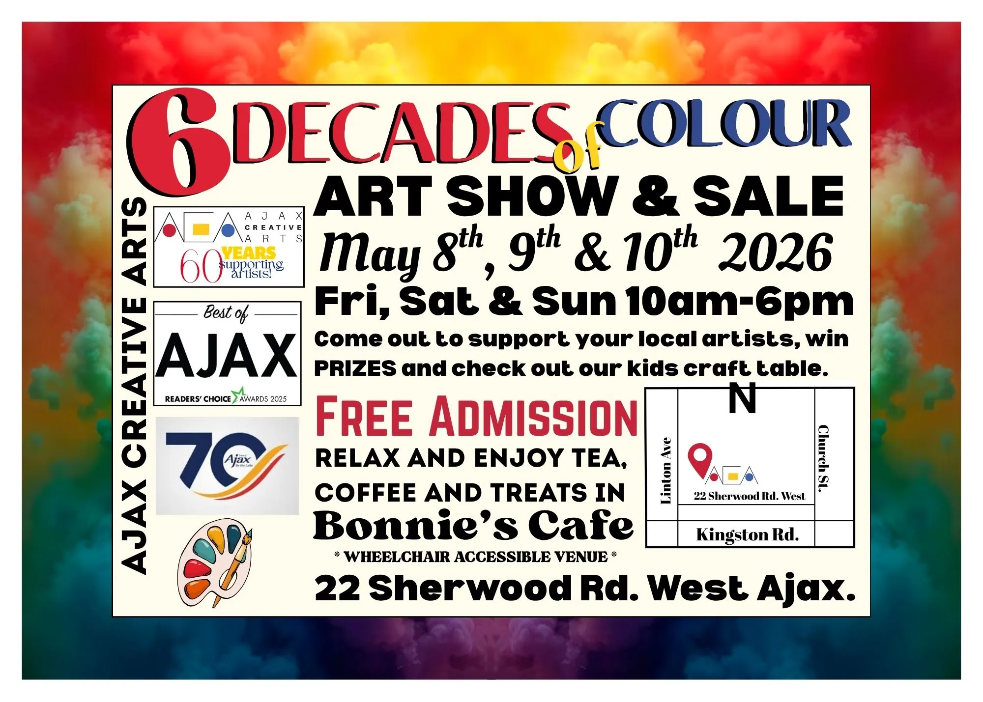ajax creative arts 6 decades of full colour