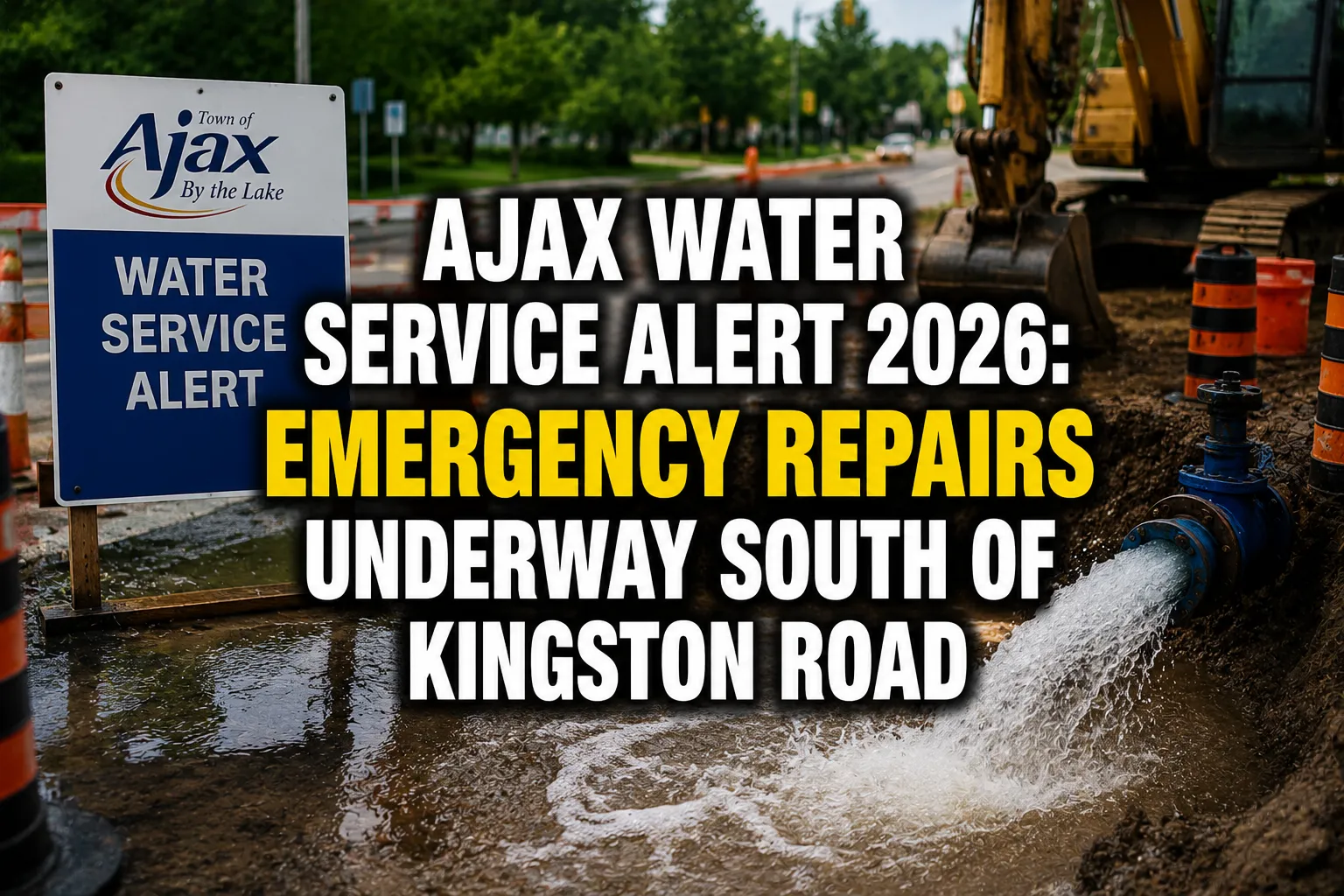 ajax water alert