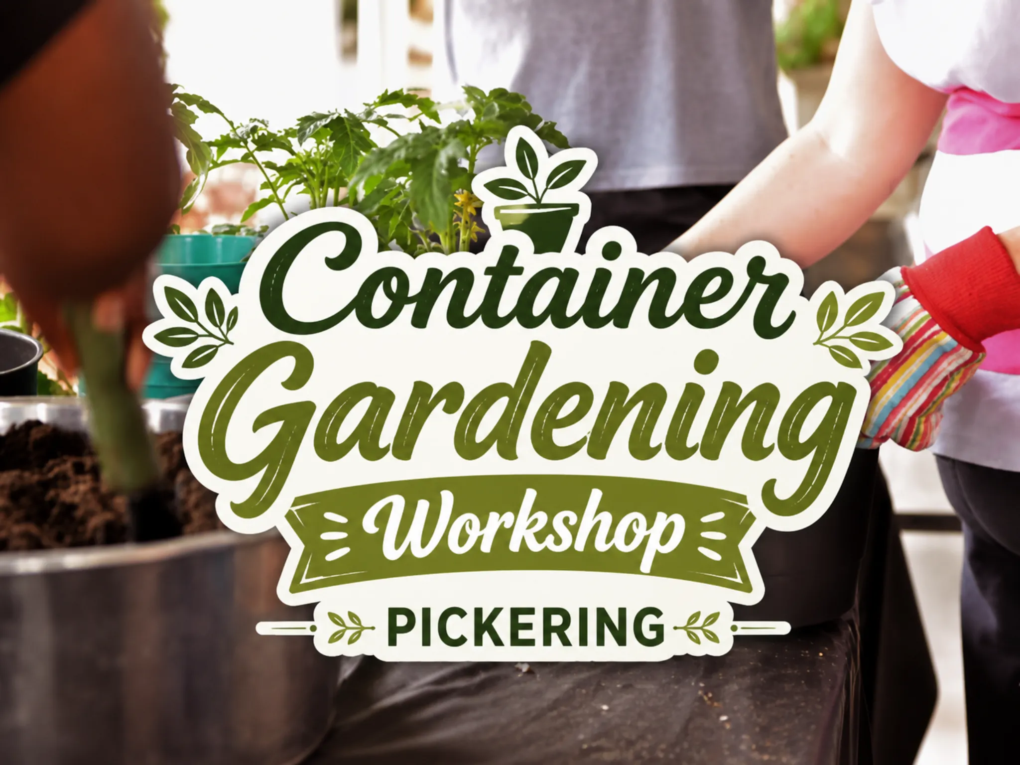 container gardening workshop pickering