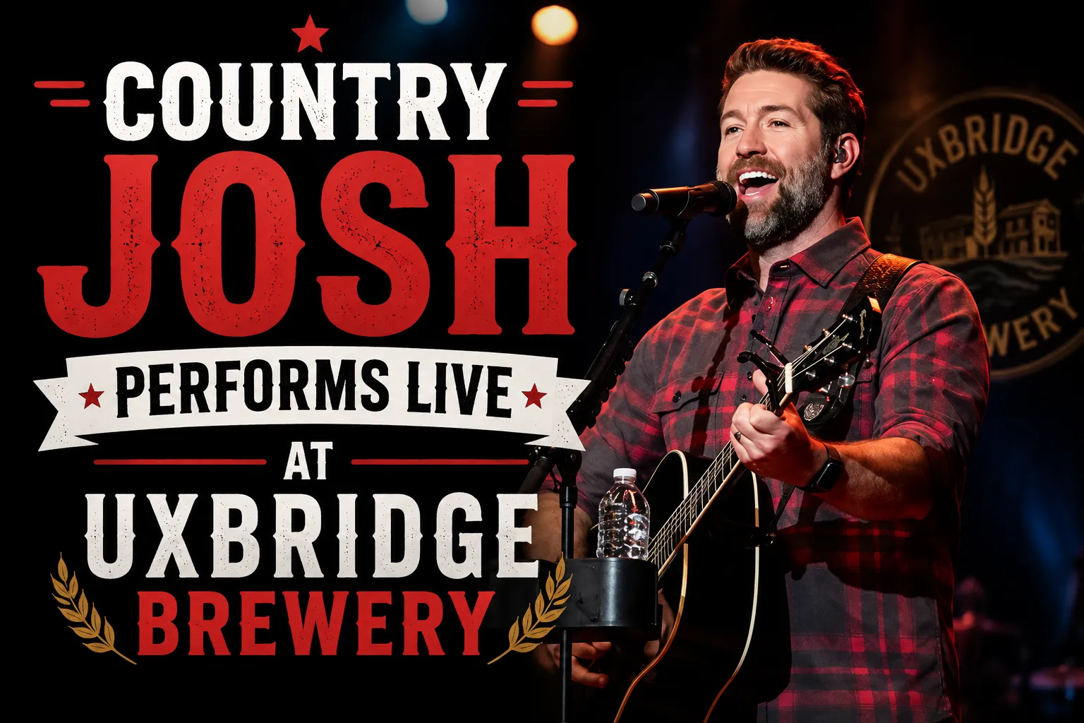 country josh performs live at uxbridge brewery