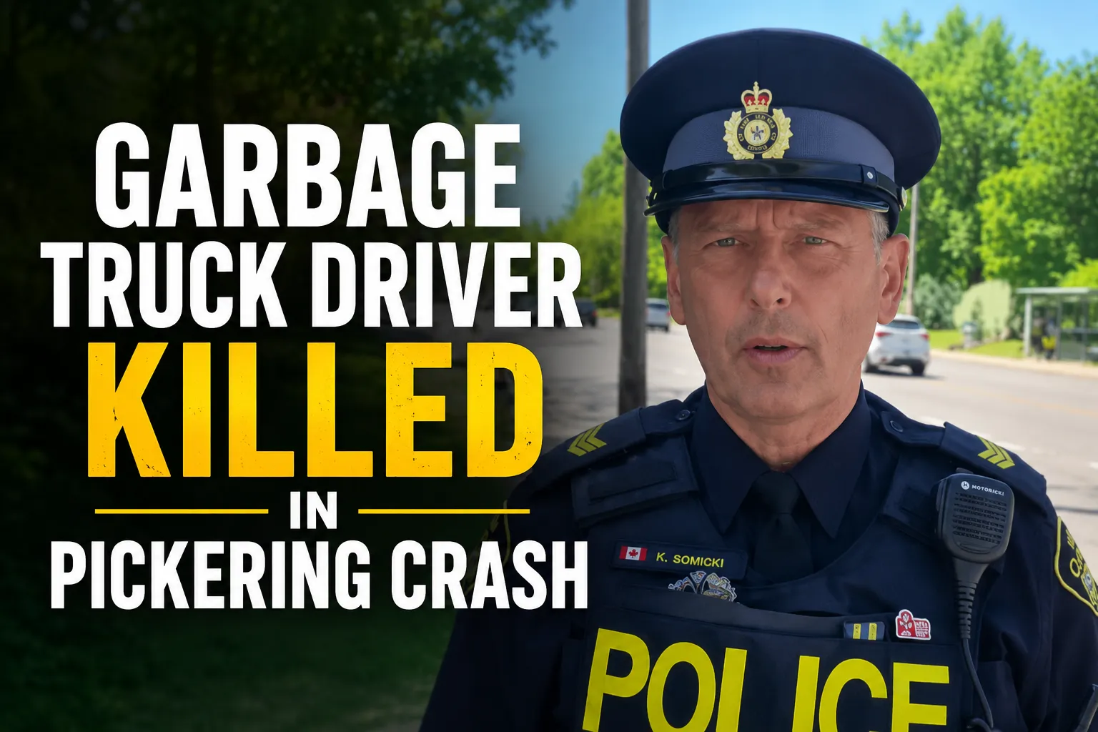 garbage truck driver killed in pickering crash
