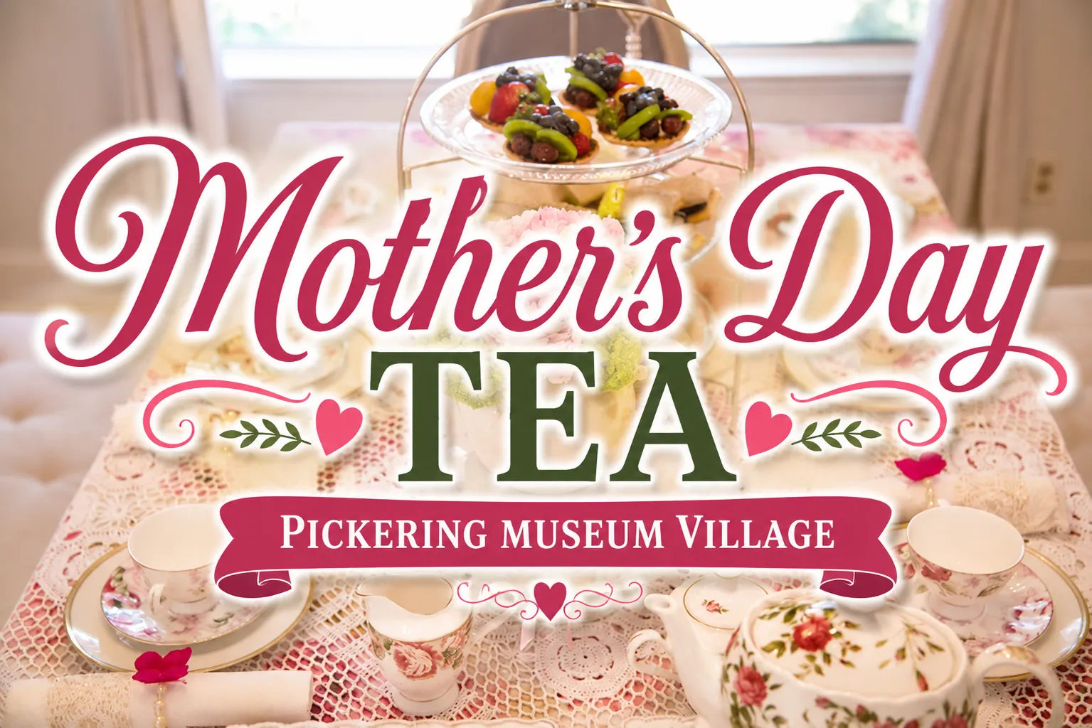 mother’s day tea pickering museum village