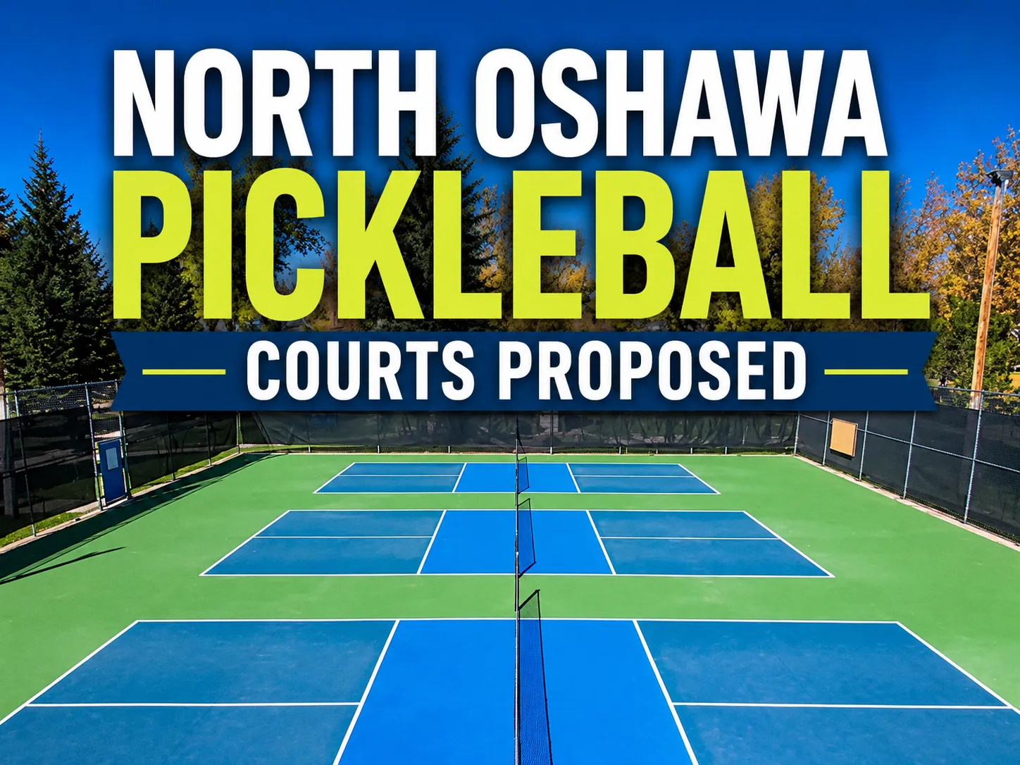 north oshawa pickleball courts proposed