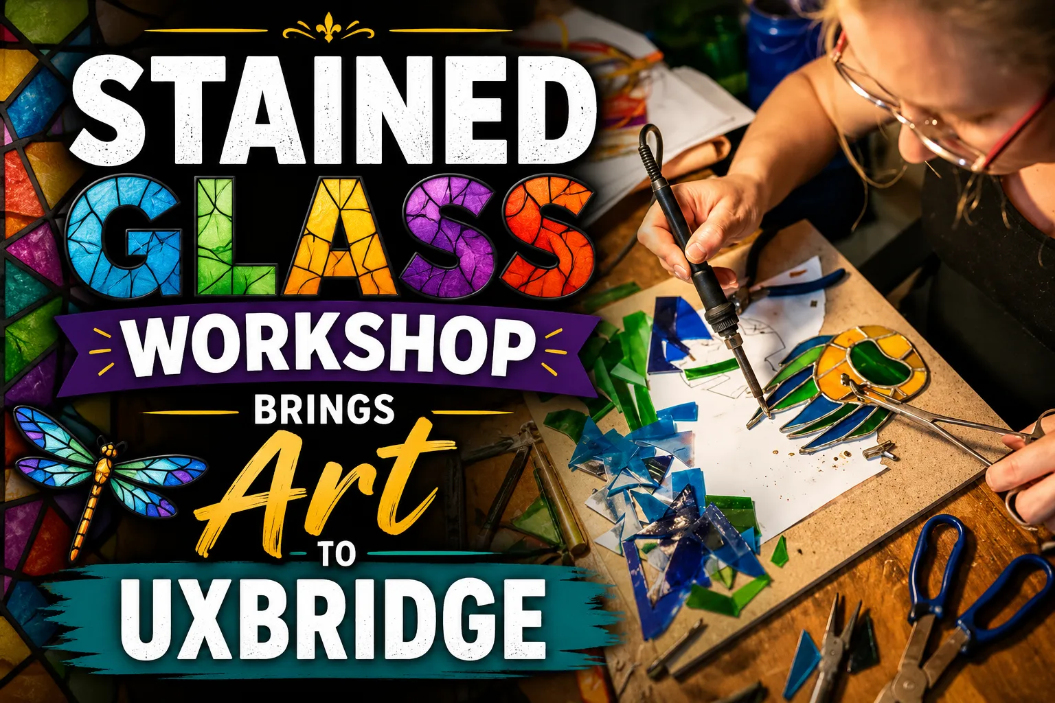 stained glass workshop brings art to uxbridge