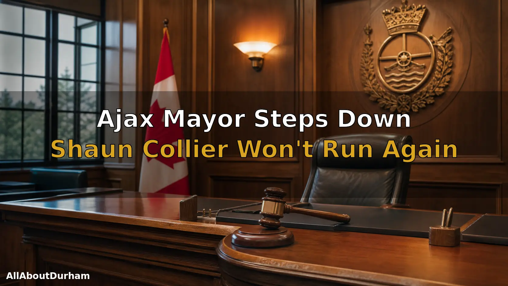 Ajax Mayor Shaun Collier Announces He Will Not Seek Re-Election After Eight Years