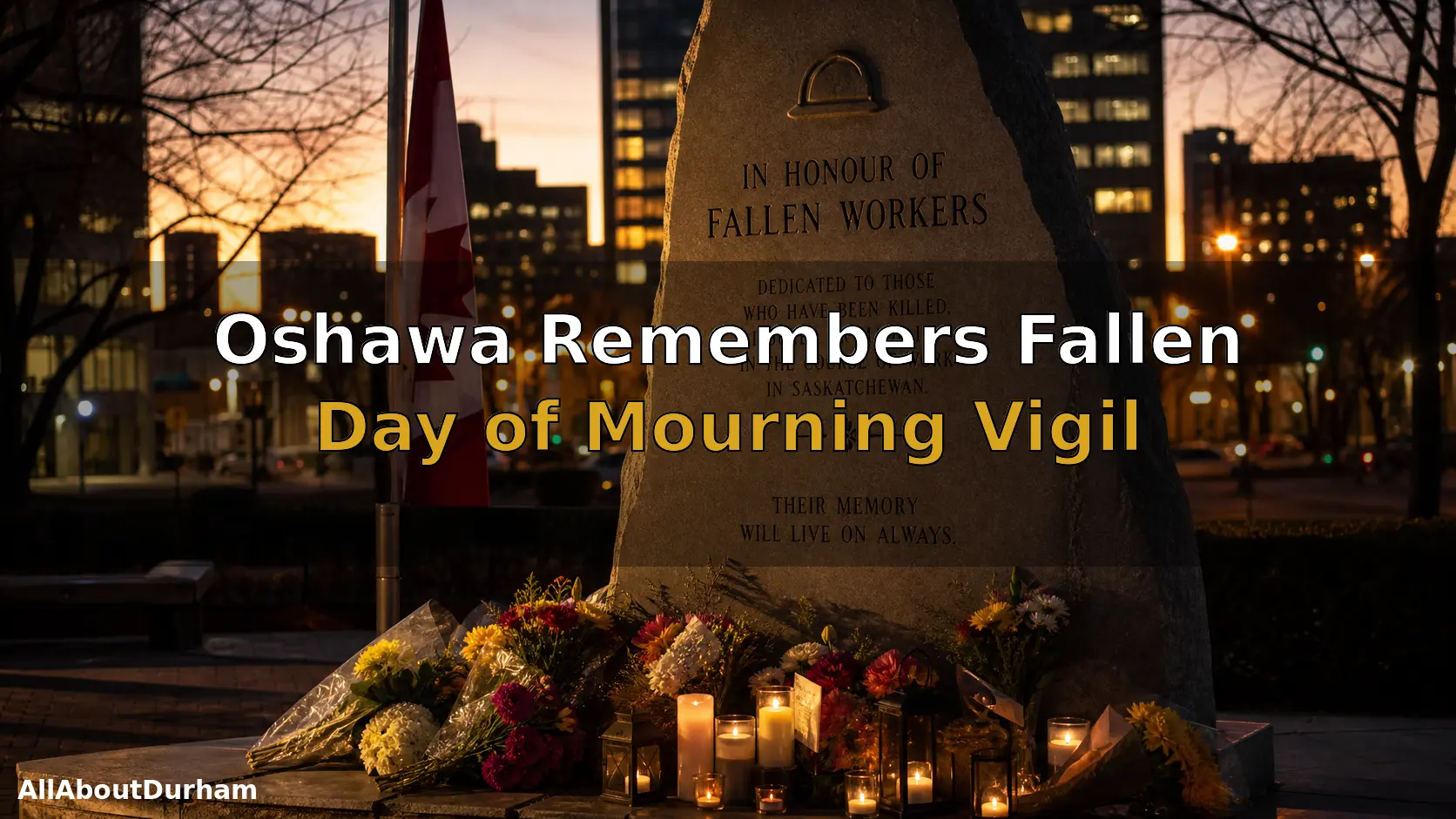 Day of Mourning Vigil Held in Oshawa to Honour Fallen and Injured Workers