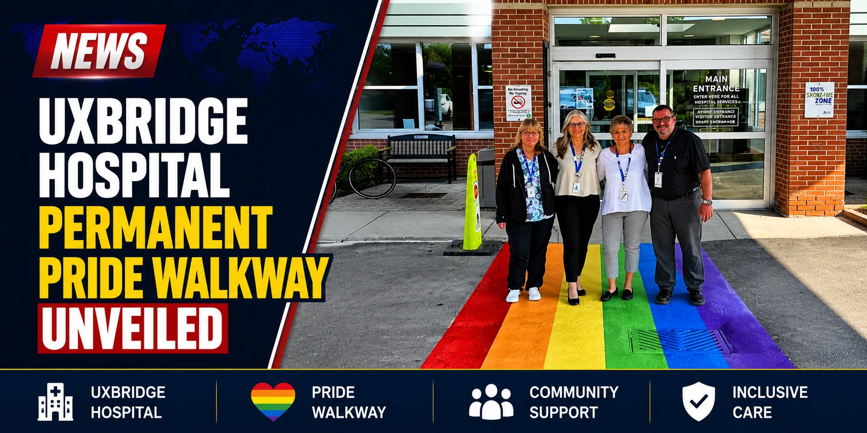 Uxbridge Hospital Permanent Pride Walkway Unveiled