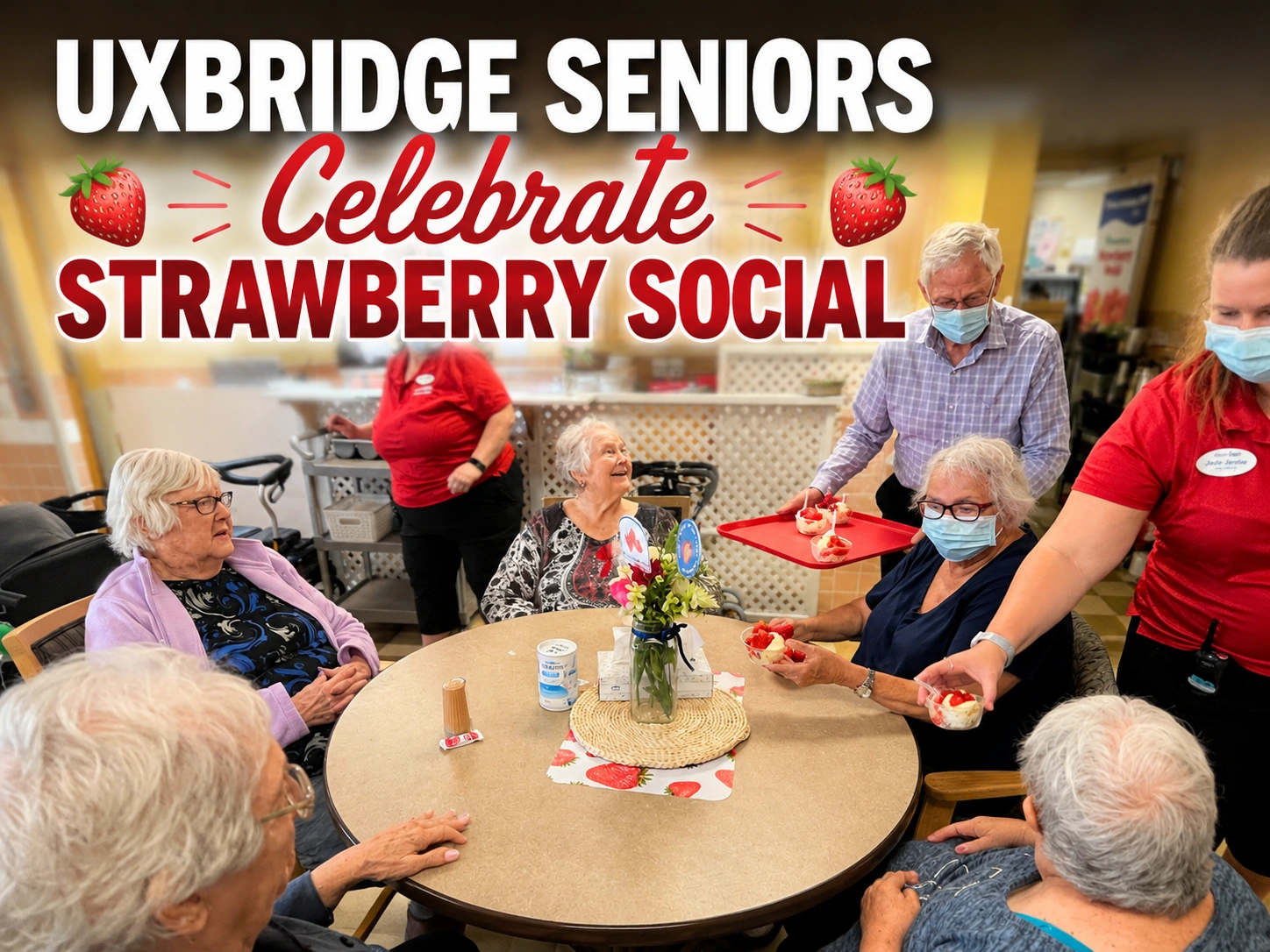 uxbridge seniors celebrate strawberry social