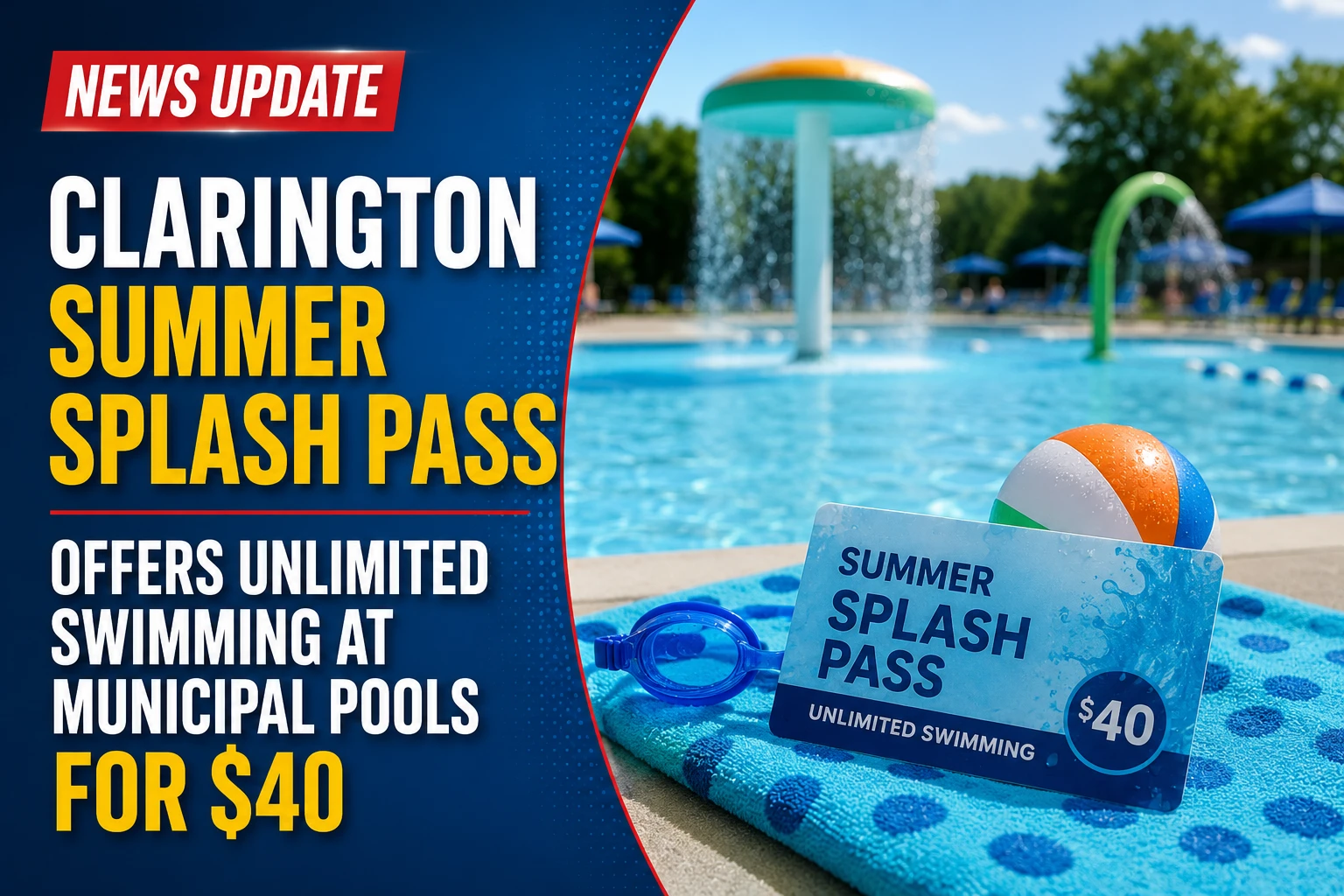 clarington summer splash pass