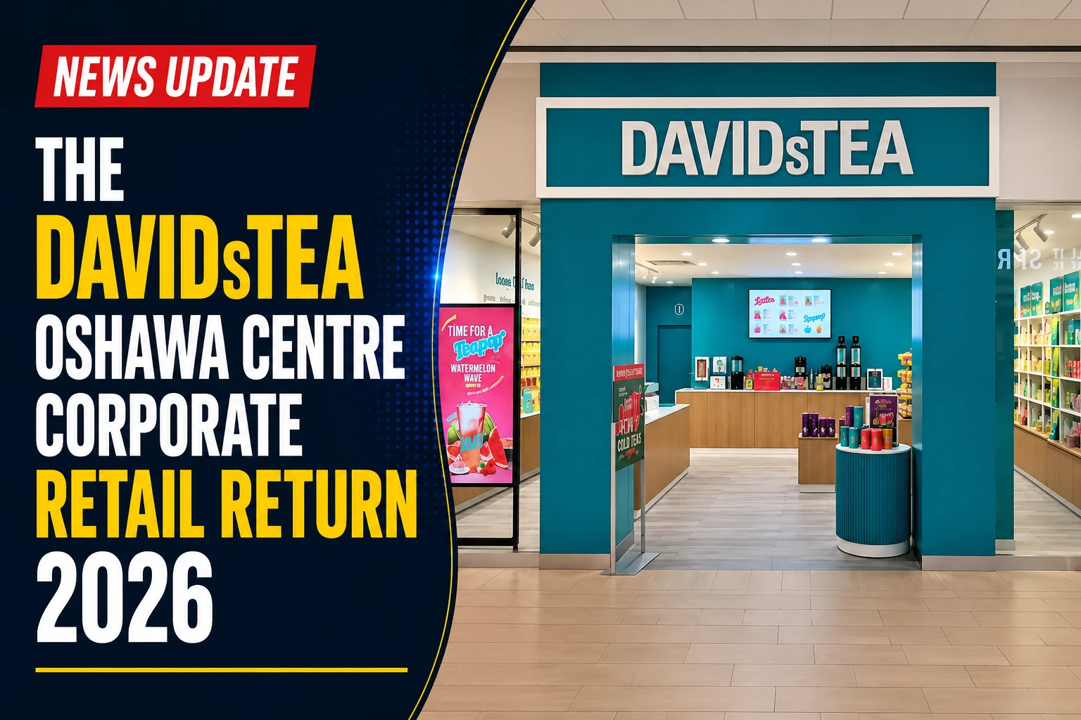 davidstea oshawa centre retail return 2026