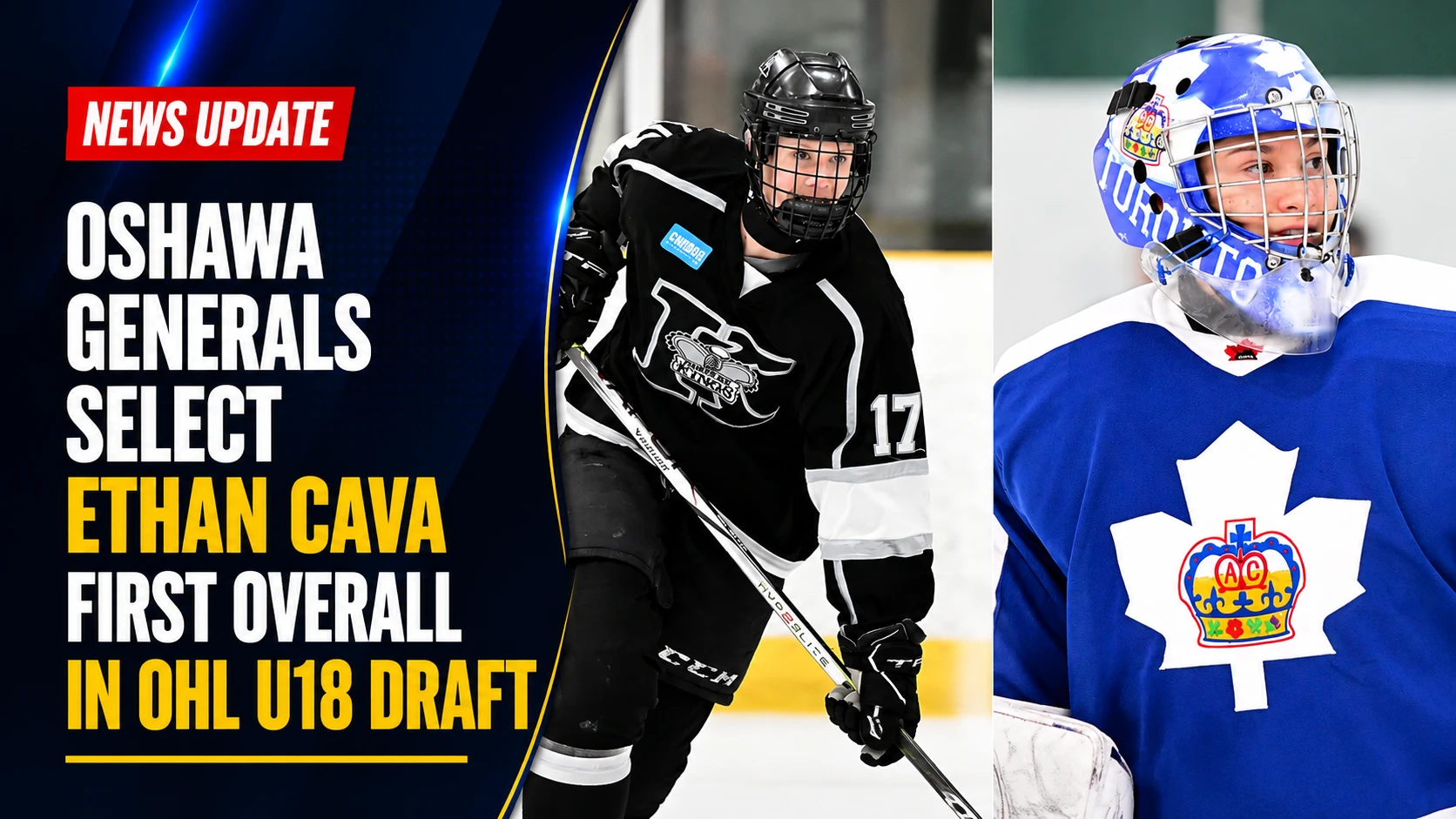 oshawa generals ethan cava first overall