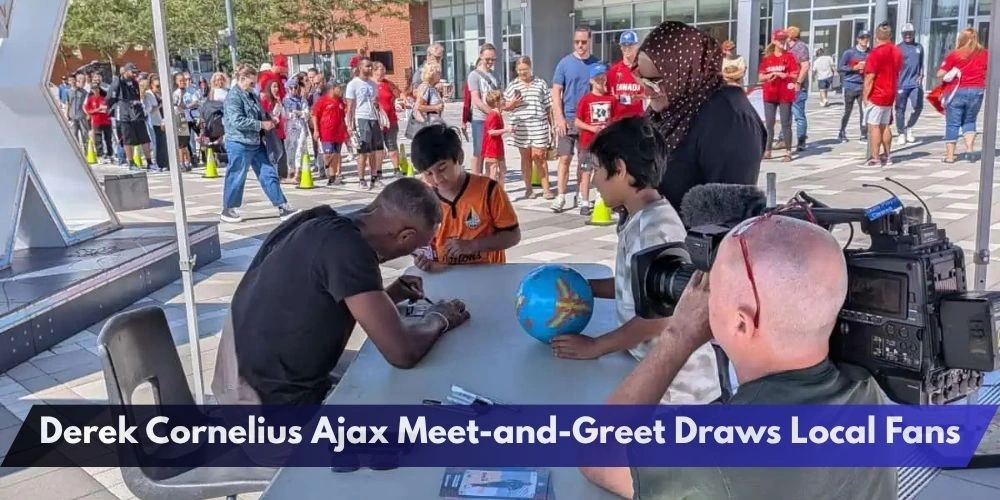 Derek Cornelius Ajax Meet-and-Greet Draws Local Fans