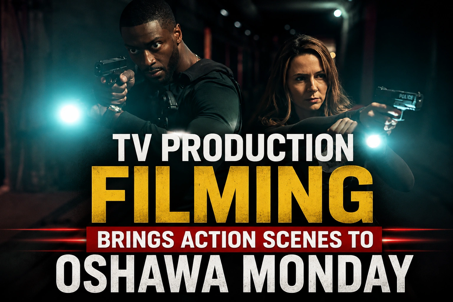 tv production filming brings action scenes to oshawa monday