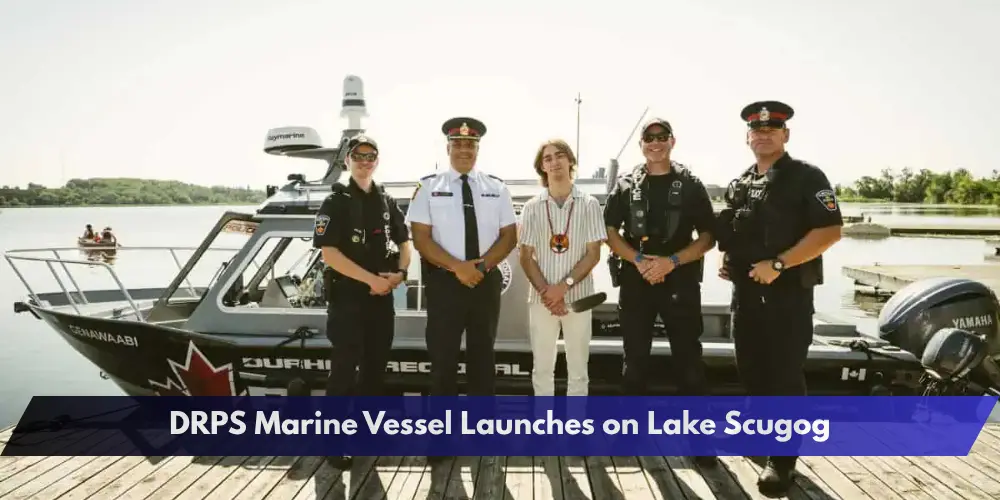 DRPS Marine Vessel Launches on Lake Scugog