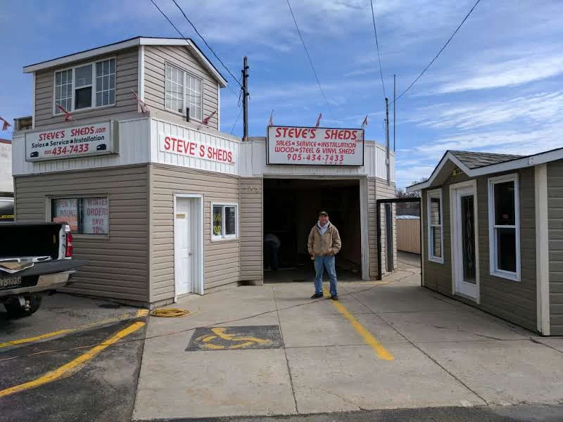 Example of a custom outdoor shed from Steve’s Sheds in Oshawa