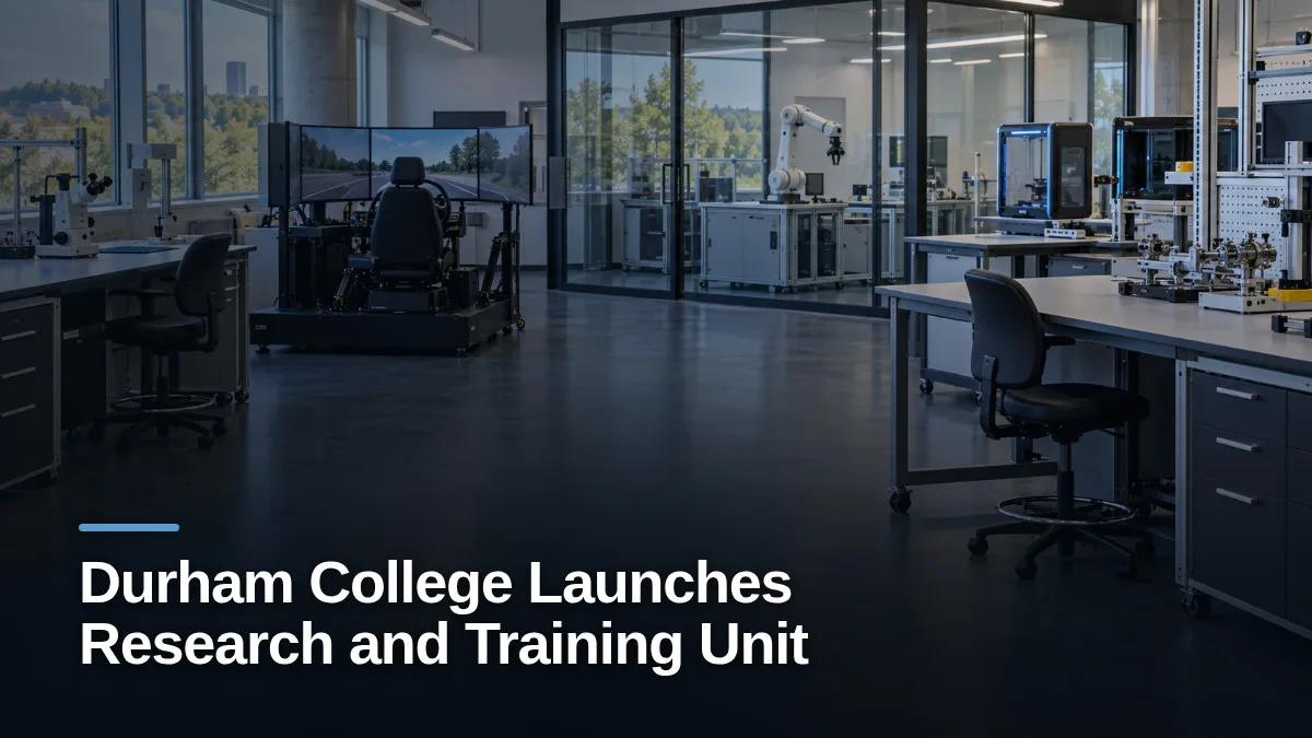 Original editorial featured image for: Durham College Launches Research and Training Unit