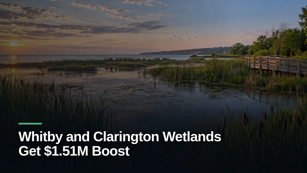 Original editorial featured image for: Whitby and Clarington Wetlands Get $1.51M Boost