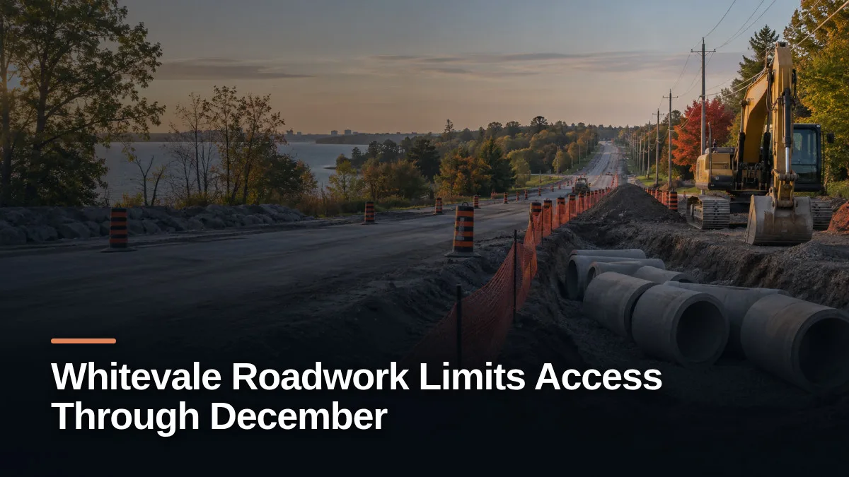 Original editorial featured image for: Whitevale Roadwork Limits Access Through December