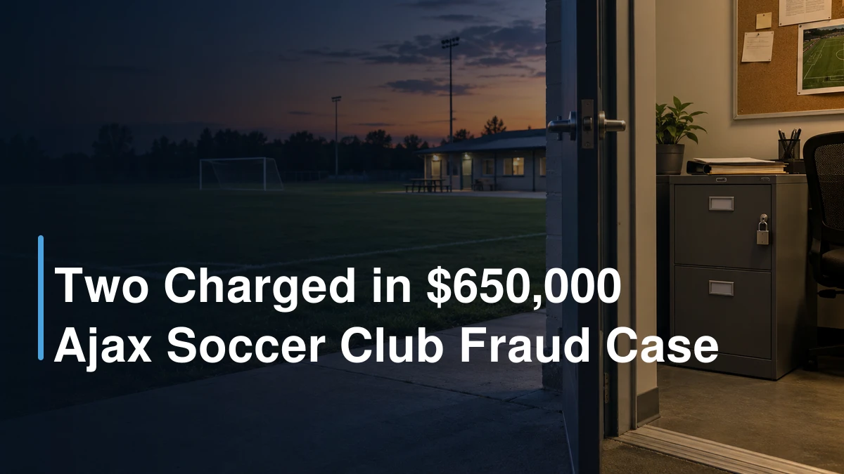Two Charged in $650,000 Ajax Soccer Club Fraud Case