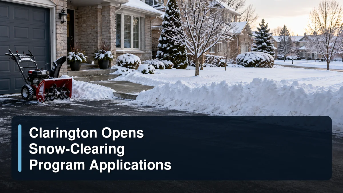 Original editorial featured image for: Clarington Opens Snow-Clearing Program Applications