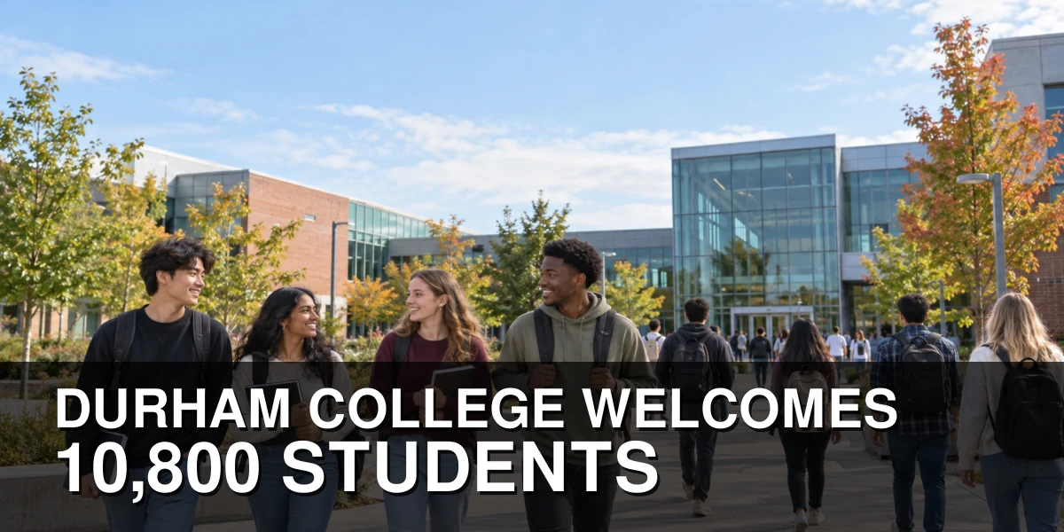 Students arriving at Durham College for the 2026-27 academic year