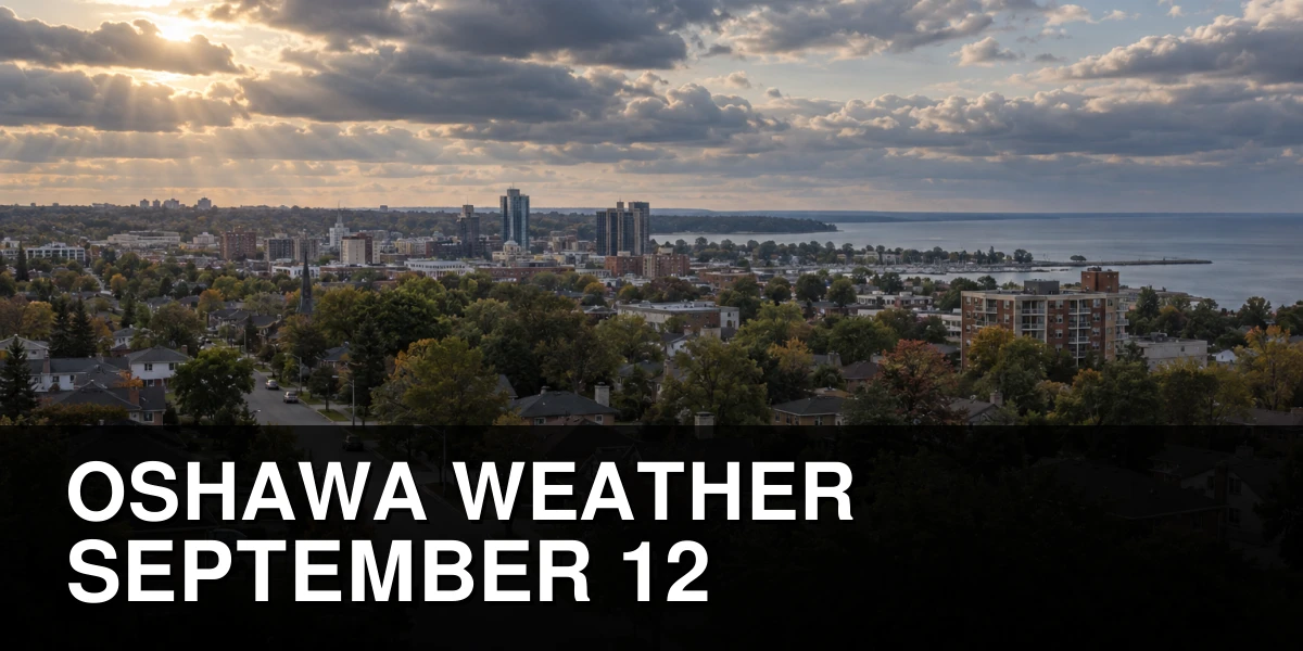 Clouds building over Oshawa ahead of overnight showers