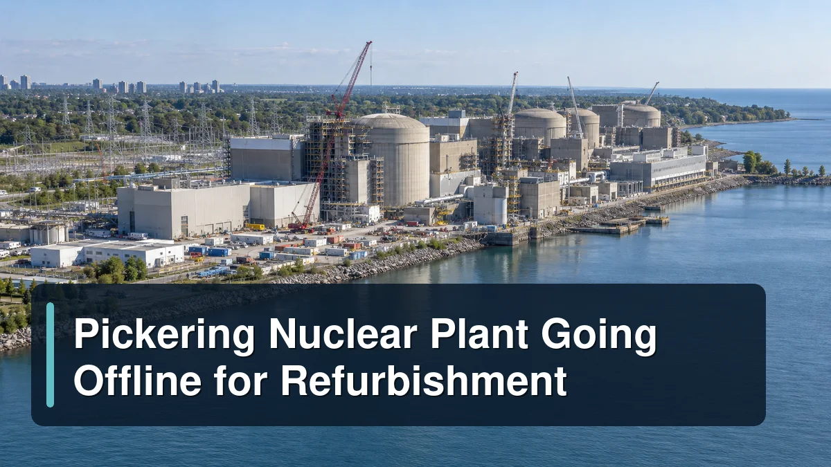 Pickering-style nuclear station refurbishment with the headline Pickering Nuclear Plant Going Offline for Refurbishment
