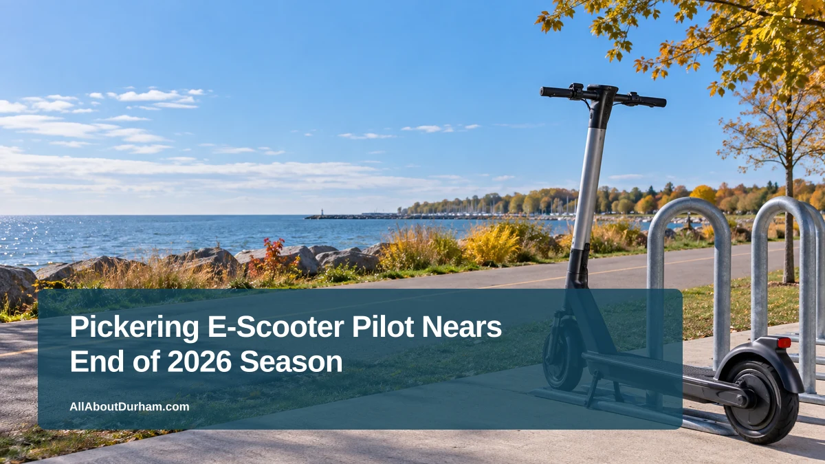 Pickering E-Scooter Pilot Nears End of 2026 Season — AllAboutDurham.com featured image